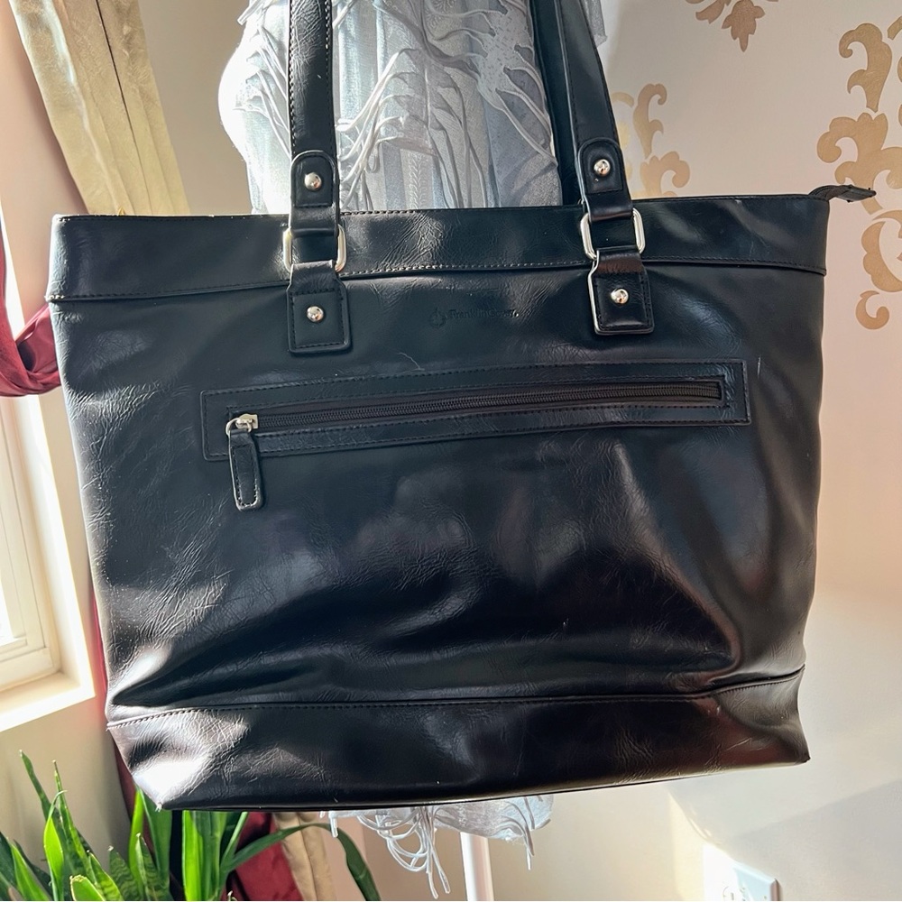 Franklin Covey Brown Tote Bag with Laptop Pocket